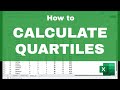 How to CALCULATE QUARTILES in Excel (Easy Formula!)