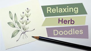 Relax & Doodle: Easy Herb Drawings | Stress-Free Mindful Art
