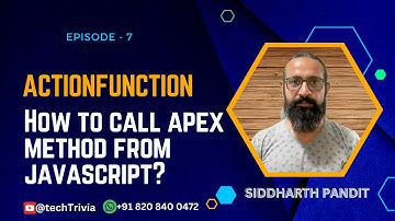 VF Page | EPISODE - 7 | How to call Apex method from Javascript?  Use of ActionFunction & Rerender |