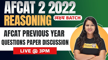 AFCAT 2 2022 Reasoning | AFCAT Reasoning Previous Year Questions | Reasoning By Sonal Mam