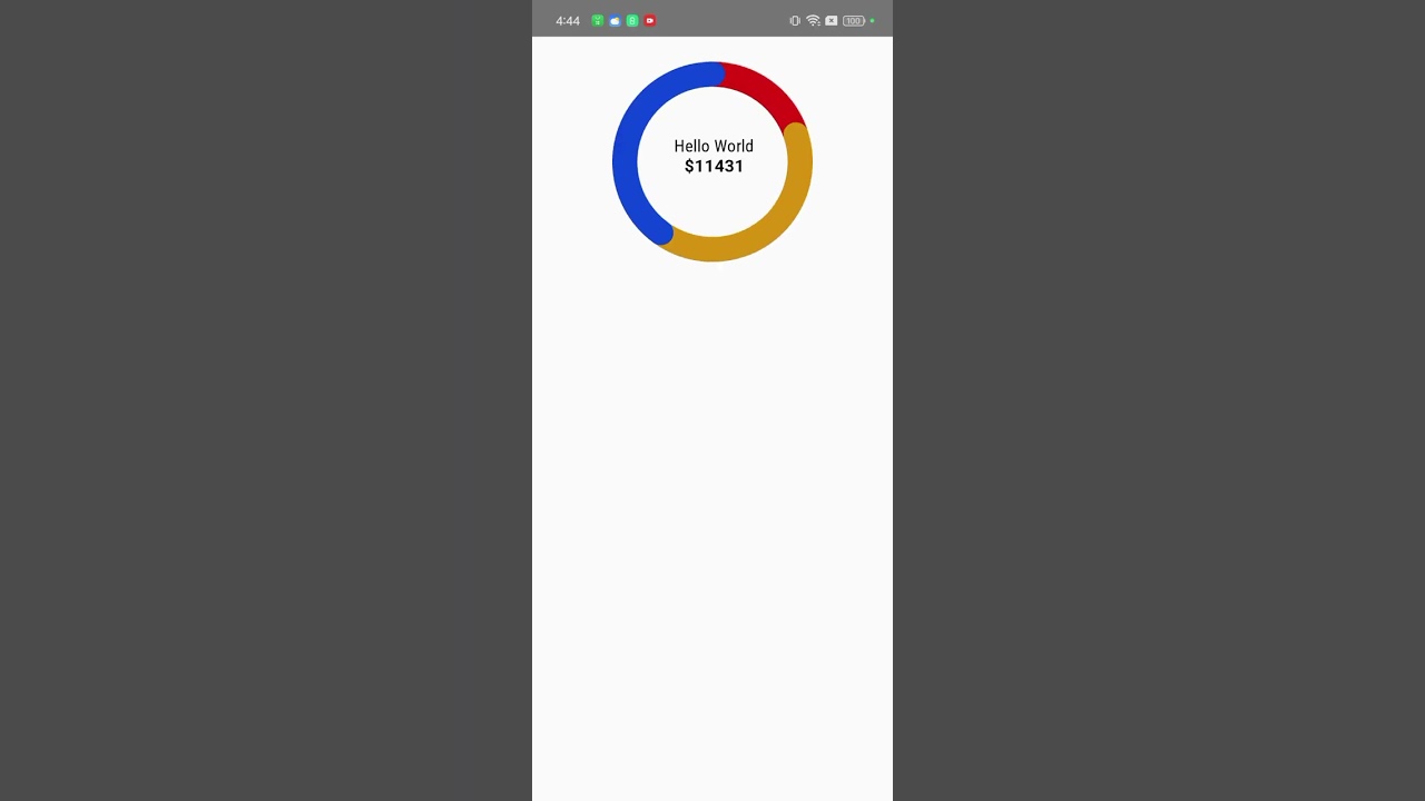 React Native cercle  Pie Chart Animations || React Native || Animation || Reanimated|| Skia