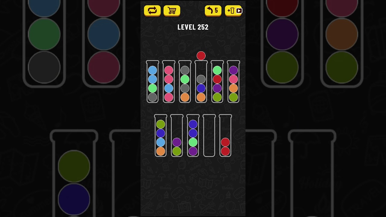 Ball Sort Puzzle - level 252 - YouTube