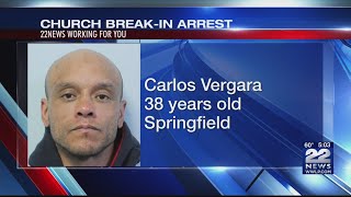 Man arrested in Springfield for allegedly breaking into a church Monday