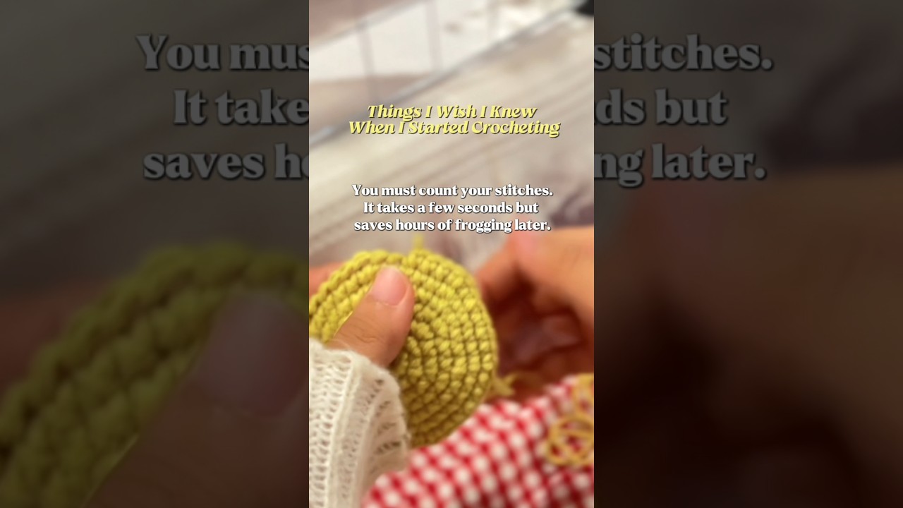 You must count stitches if you don't want to frog later 🫠 