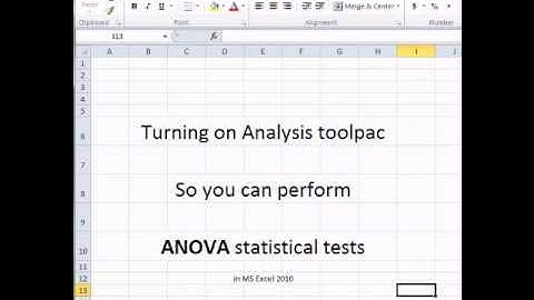 Graphing in Excel - 6 How to turn on analysis toolpac VBA.wmv