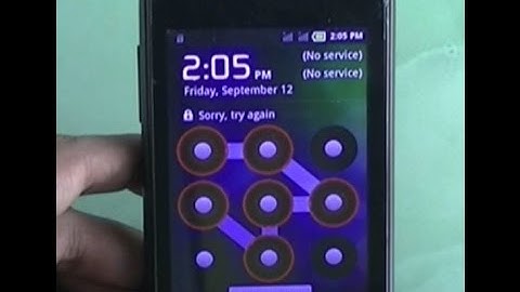 Karbonn A45 pattern unlock by Hard Reset