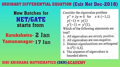 Ordinary Differential Equation NET Dec-2018,code-A,Q-93;code-B,Q-97;code-C,Q-101