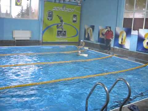 მიხოს ცურვა (5 წლის) [ოლიმპის საცურაო აუზი - Olimpi swiming pool]