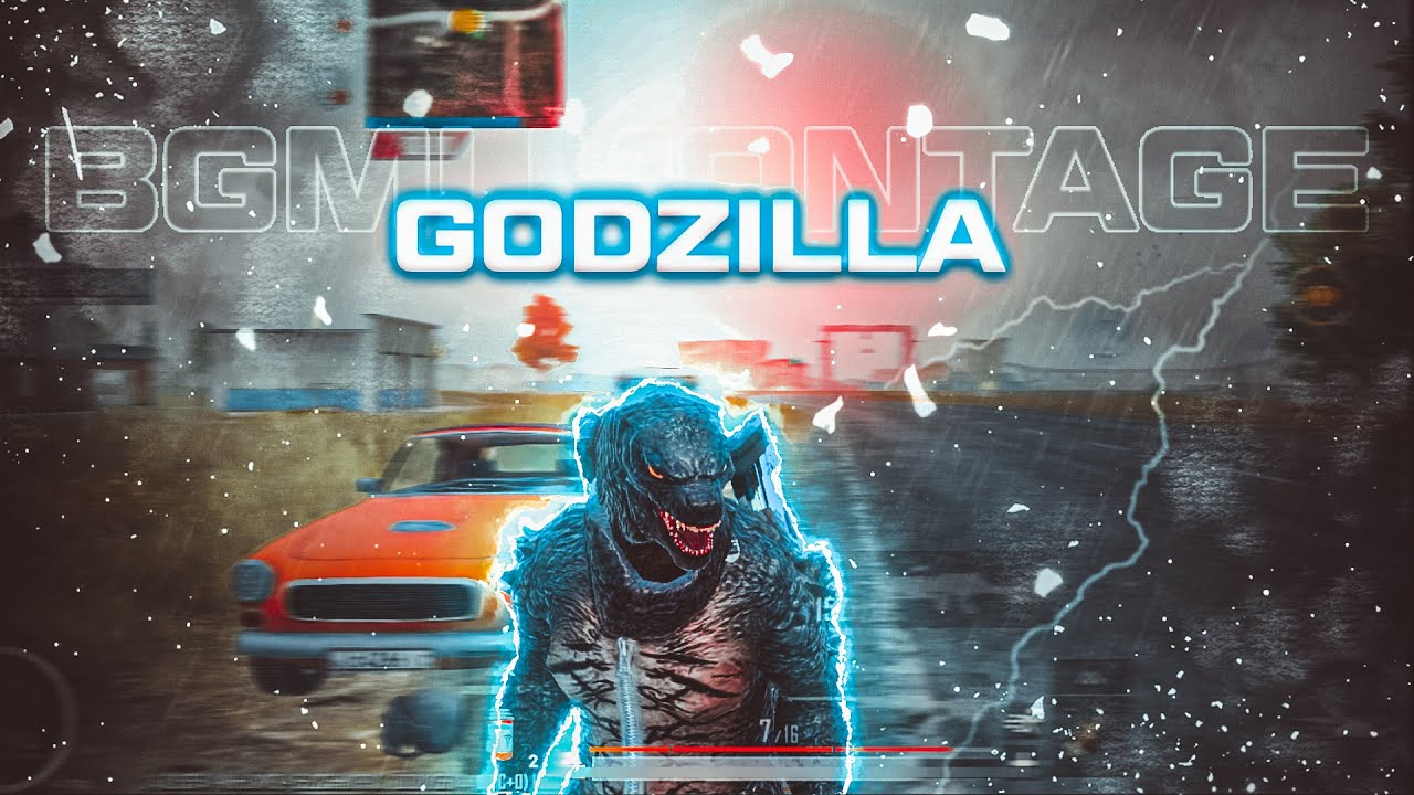 GODZILLA 🐉 (4K) | BGMI MONTAGE | RAZOR GAMING