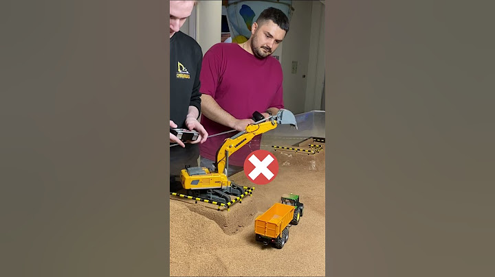Fail game - remote control excavator #fail #play #rc #excavator #funny #shorts