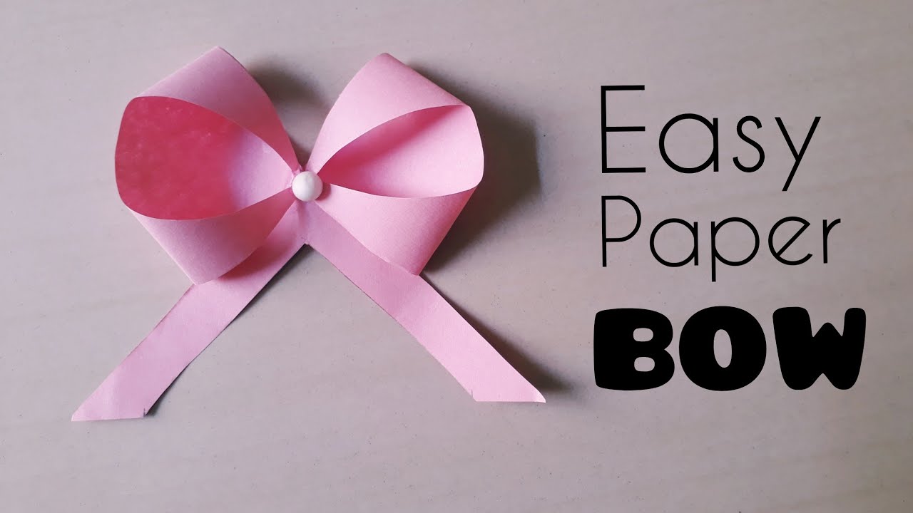 How to make Easy paper BoW | paper craft |