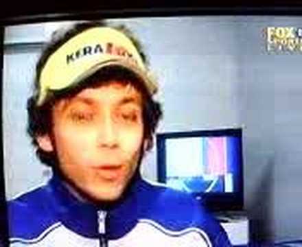 Kevin Magee I'view with Valentino Rossi