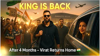 “Virat Kohli Back in India! Fans Go Crazy at Delhi Airport 🏏