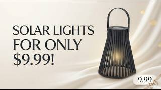 Livmore Black Set of 2pcs Solar LED Light