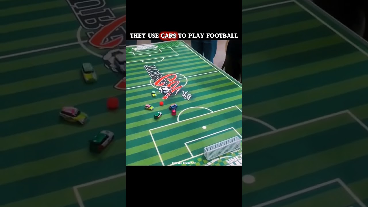 They use cars to play football #football #cars #shorts