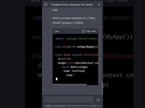 Flutter app development use chatgpt ai link #chatgptexamples #chatgpt