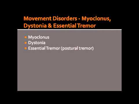 myoclonic dystonia