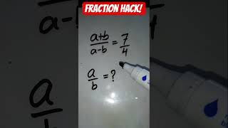 Fraction Hack #maths #mathstricks #shorts #shortvideo #mathematics #viralvideo