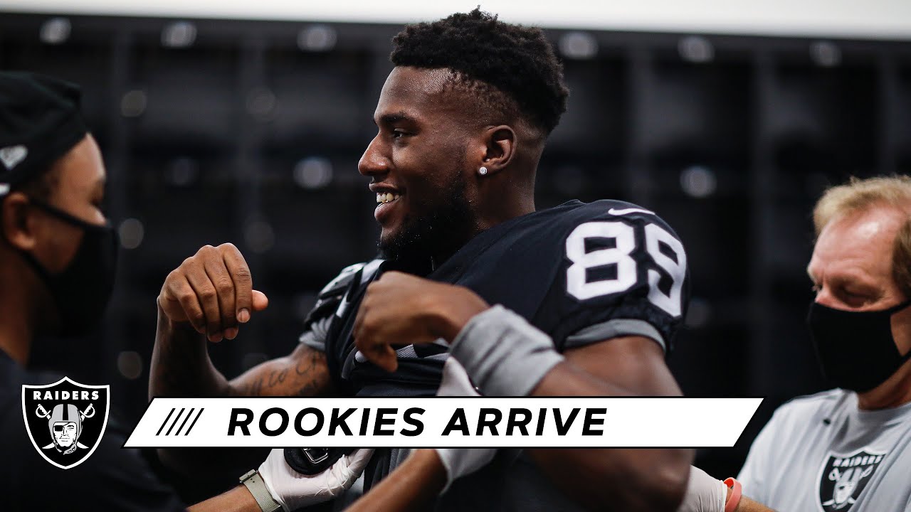 Rookies Arrive & Get Fitted for Their New Equipment Las Vegas Raiders