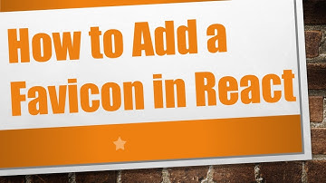 How to Add a Favicon in React