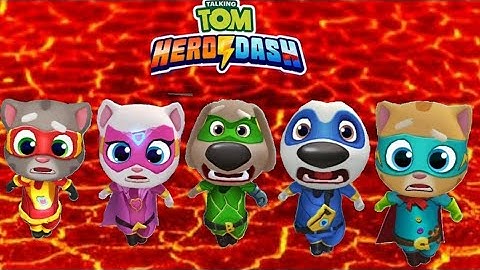 Talking Tom Hero Dash🏂🎅☃️ Walkthrough Gameplay 🎉Part 204🎉👍❤–Super Tom🥳 @ cute girls games 🎉