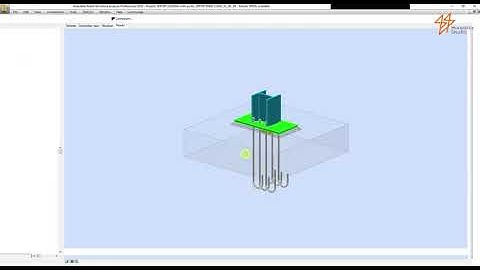 Base plate connection design with Robot structures.