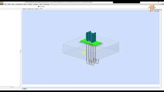 Base plate connection design with Robot structures.