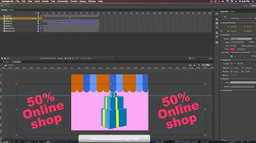 Adobe Animated CC | Stunning Web Banner| Free Animation Demo Classes For Beginners - 07 - Part 2