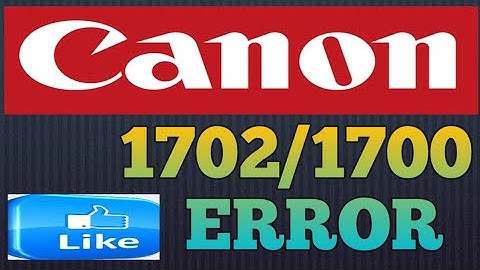 Canon GM4070 Support code 1702 Fixed// Canon printer 1700 Error Solve.