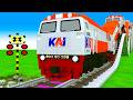 【踏切アニメ】あぶない電車 KAI TRAIN 2026 🚦 Railroad Crossing Animation #train #1