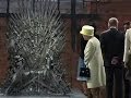 Watch: Queen Elizabeth visits "Game Of Thrones" set