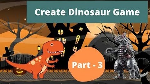 How to make a Dinosaur Game in MIT App Inventor part 2.