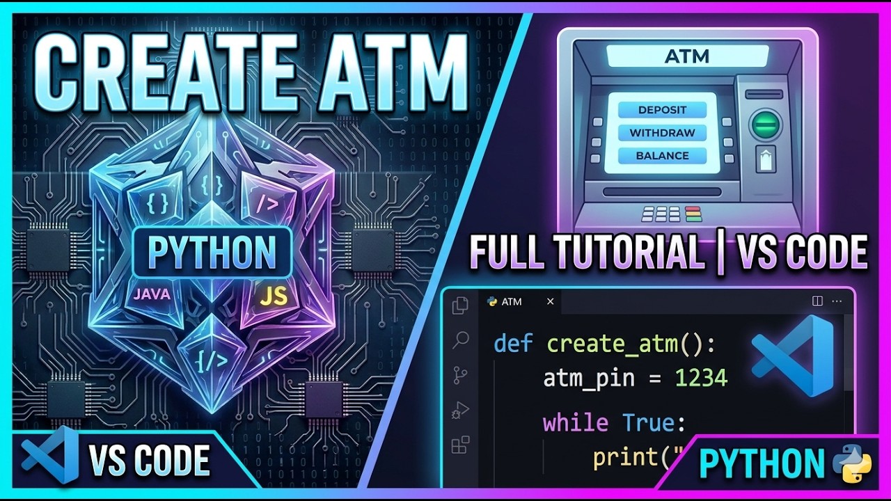 The easiest way to code an ATM in Python 2026 Guide In Hindi Easy ...