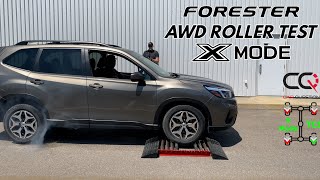 Subaru Forester AWD Тест скольжения / роликов | с X-Mode и без него!