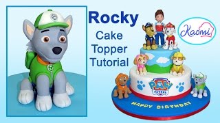 How to make ROCKY ? Cake Topper - PAW PATROL (English subtitles) || Kaomi  Tutoriales - YouTube