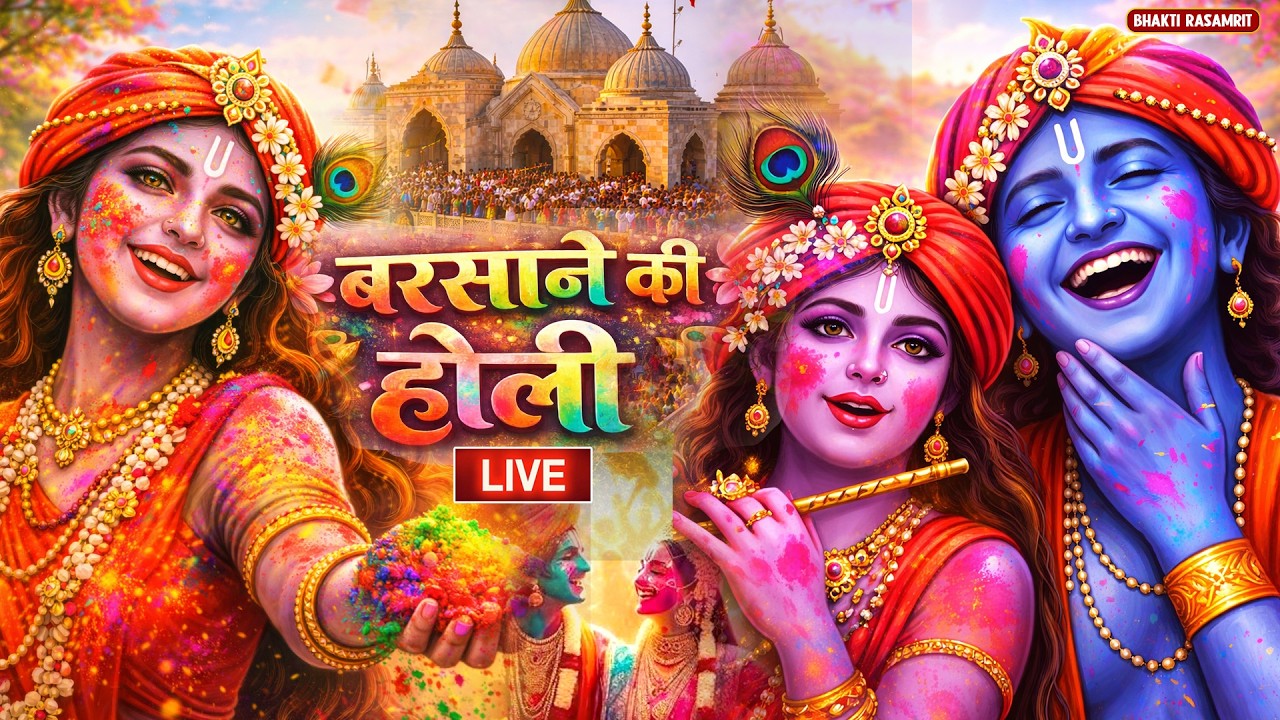 आज बिरज में होरी रे रसिया | Holi Song Biraj Mein Hori Re Rasiya | Krishna Bhajan | Vrindavan Ki Holi