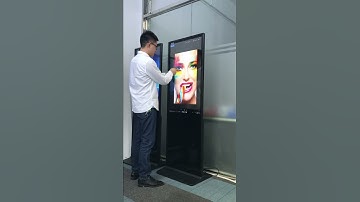 CREWORLD 43" floor standing LCD touch screen kiosk