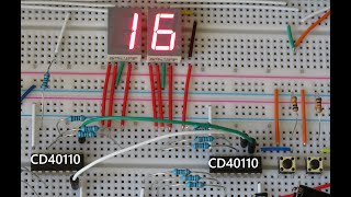 2-CD40110 counter up down العداد الصاعد الهابط الدارة العملية