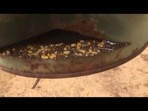 Deer Feeder Protein Feeder With A Spinner Plate Youtube