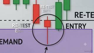 Pullback & Re-Test Schematic Analysis, (Demand and Support/Resistance Flip concepts)