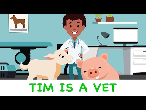 Tim is a Vet (Short I) - 3-letter Word Read-along for Beginning Readers