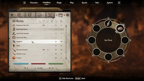 How To Shortcut Items From Inventory In Elder Scrolls IV:Oblivion - Remaster