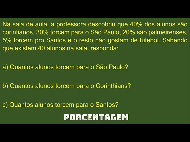 Porcentagem - Questão 09 