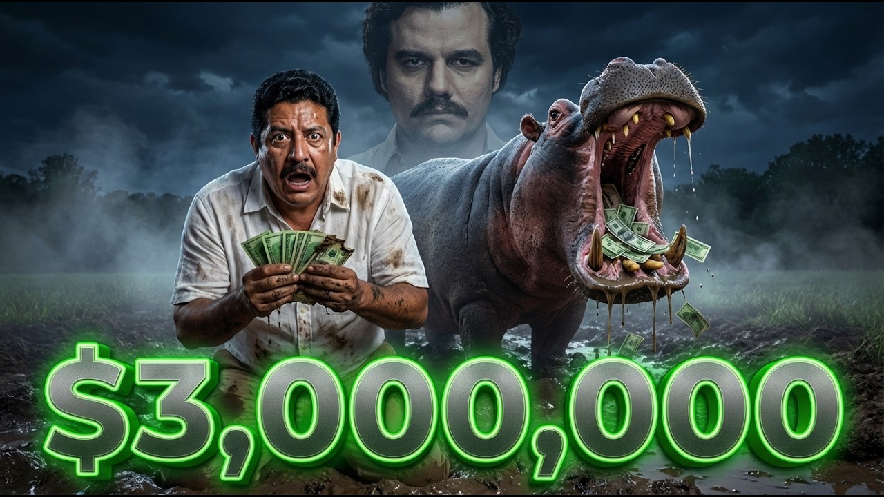 EL DÍA QUE LOS HIPOPÓTAMOS DE PABLO ESCOBAR DEVORARON 3 MILLONES DE DÓLARES