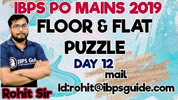 IBPS PO MAINS  DAY 12 FLOOR AND FLAT BASED MODERATE LEVEL ROHIT SIR