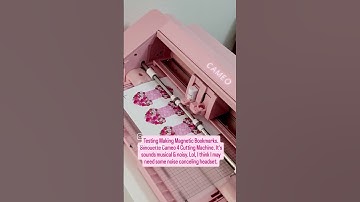 Testing and making some diy magnetic bookmarks, using the Silhouette Cameo 4 Cutting Machine.