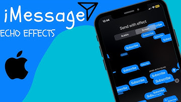 iMessage echo effects on iPhone and iPad