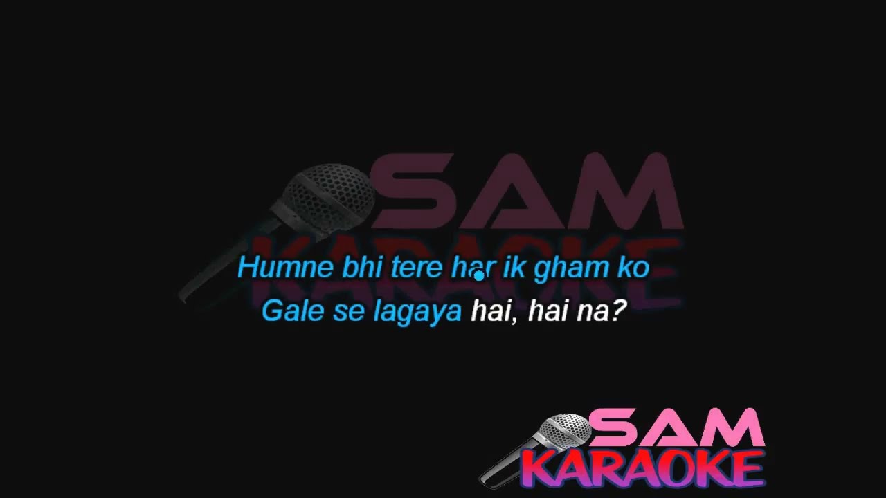 Ae Zindagi Gale Laga Le Arijit Singh Karaoke Sam Karaoke 
