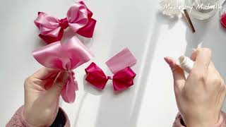 How to make a bow for your valentine 💌 | Handmade Bow | Ribbon Bow | DIY Hair Accessories