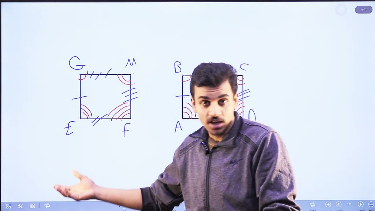 التطابق(الجزء الاول)/الصف السابع/الاستاذ حمزة المحارمة/الرياضيات